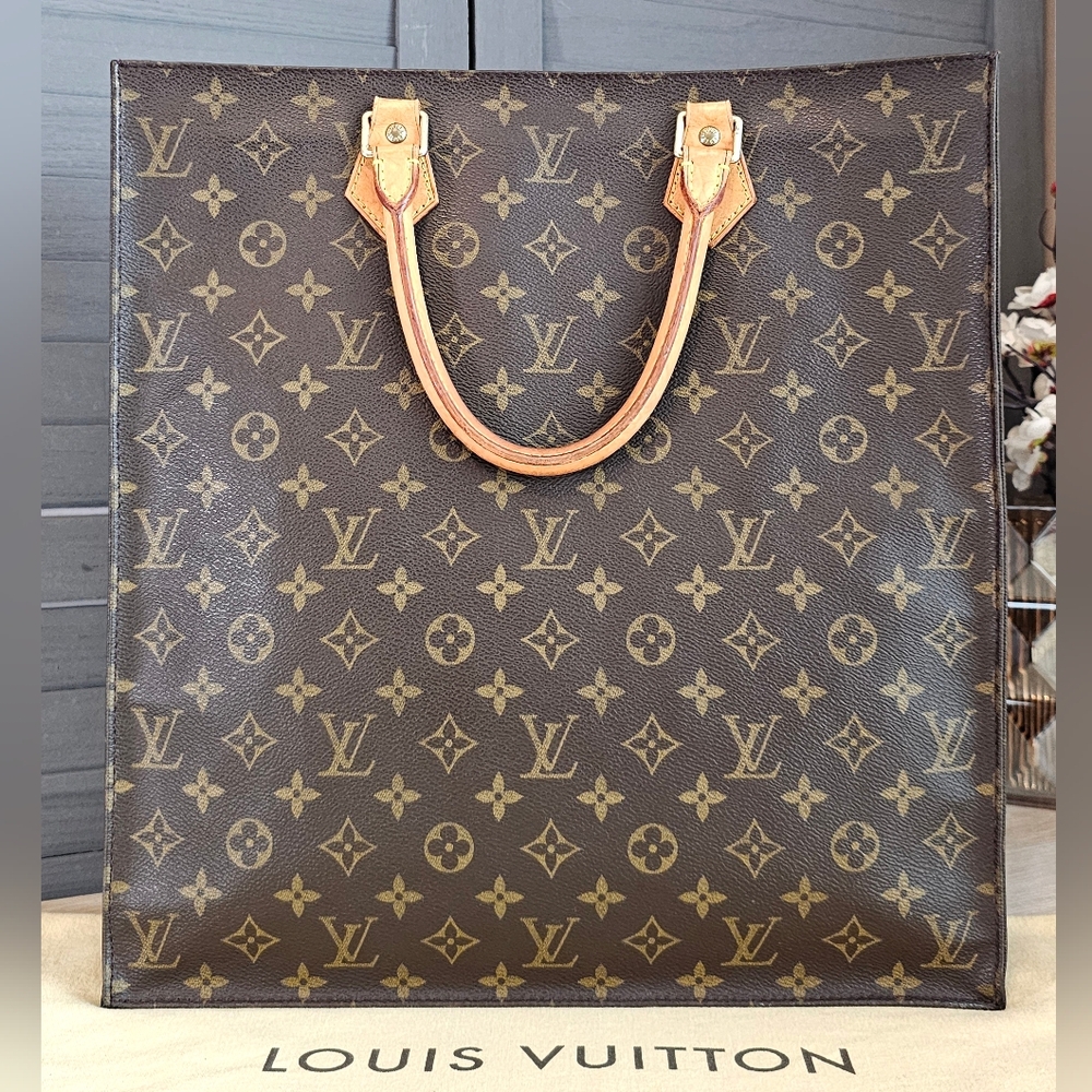 Authentic LOUIS VUITTON Sac Plat GM Shopper Tote Handbag